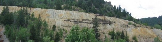 Mine Tailings from Mill in Central City