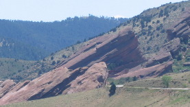 Exposure of Red Rock near Morrison, Colorado
