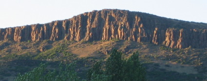 Table Mountain at sunset