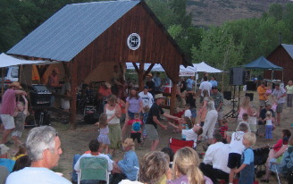 Music Festival in the park at Golden, Colorado