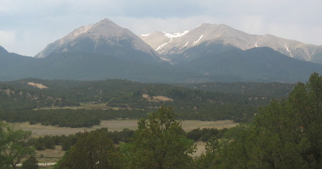 View from SR-9 north of Parkdale, Colorado