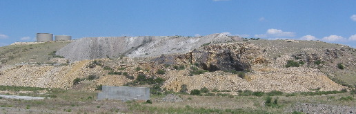 Mine tailings from the silver mine in Silver Cliff, Colorado