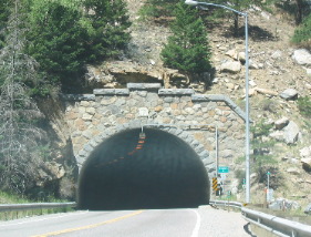 Tunnel on Clear Creek Canyon Road (US-6) out of Golden, Colorado