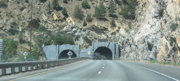 Tunnel on I-70 east of Idaho Springs, Colorado