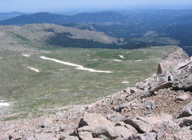 View from Mt Evans summit