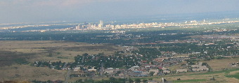 View of Denver from lookout Mountain west of Golden, Colorado