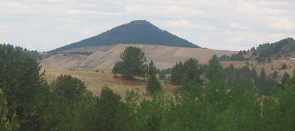 Mining activity near Victor