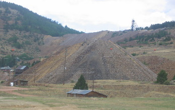 Mine tailings in Victor