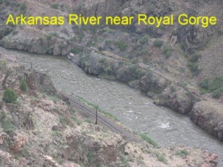Arkansas River at bottom of Royal Gorge