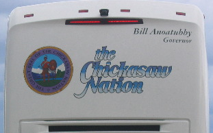 Chickasaw Nation Tour Bus at Royal Gorge