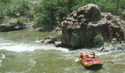 Rafters heading into Royal Gorge