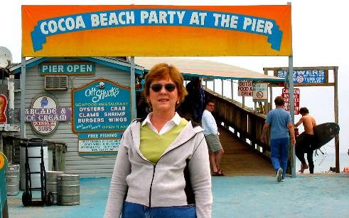 Joyce at the Cocoa Beach Pier