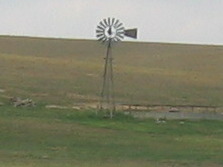 Windmill in an otherwise open prairie