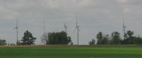 Wind farm supplying Kimball, Nebraska with energy