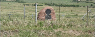 Pioneer Grave preserved along Robidoux Road on the Overland Trail