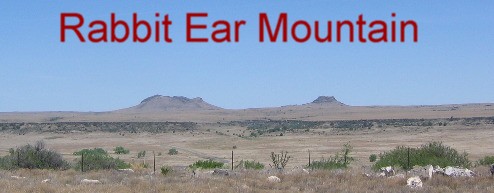 Rabbit Ear mountain landmark from the old Santa Fe Trail