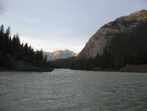 Bow River at Fairmont Banff Springs Hotel