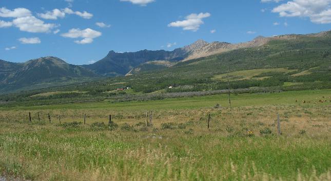 Entrance Road to Waterton National Park