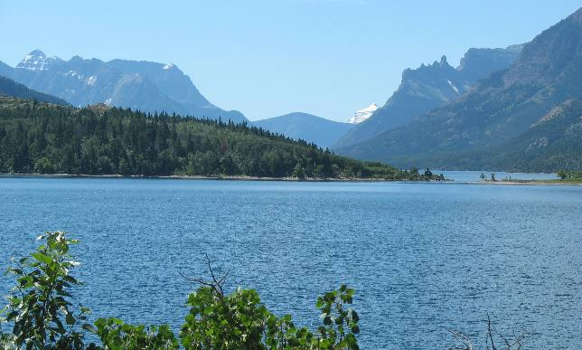 View from Waterton Village in Waterton National Park