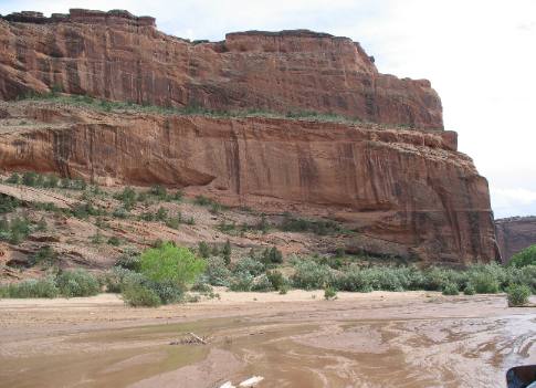 sandstone cliff