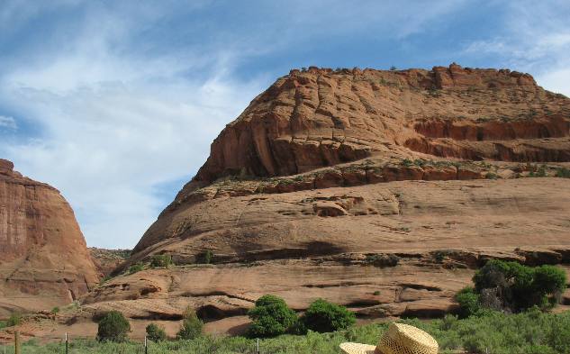 sandstone wall Canyon de Chelly