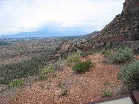 Fault line Colorado National Monument
