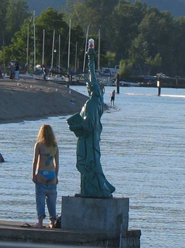 Sandpoint's Statue of Liberty