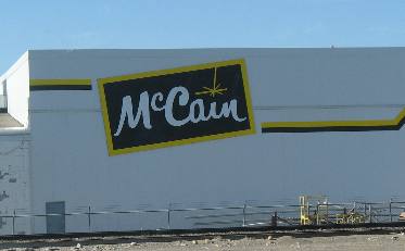McCain potato processing plant west of Burley, Idaho