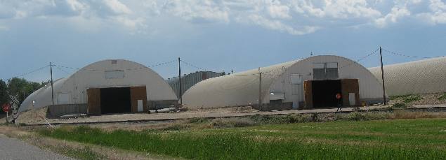 Potato storage barns