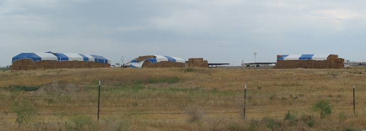 Covered hay in the Hagerman Valley of southern Idaho