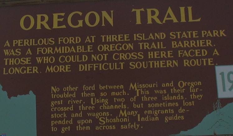 Three Island Crossing snake river Oregon Trail