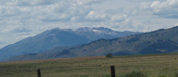 Idaho mountains north of Fairfield, Idaho