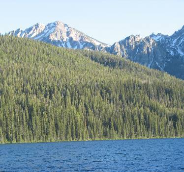Redfish Lake and Sawtooth Mountains