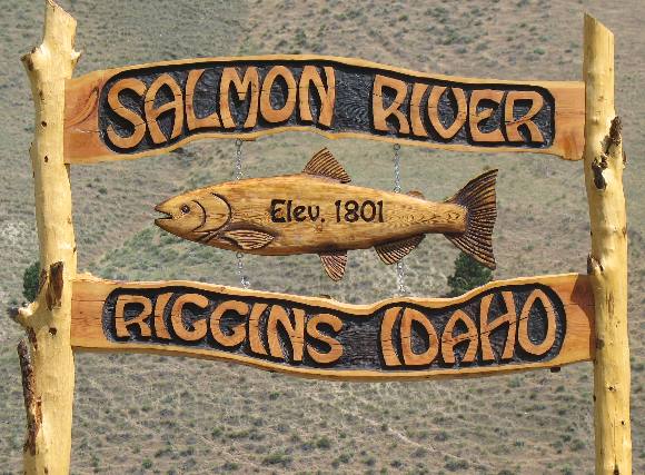 Riggins, Idaho on the Salmon River and Little Salmon River in Western, Idaho 