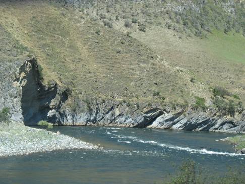 Salmon River flowing through extremely hard basalt north of Riggins, Idaho