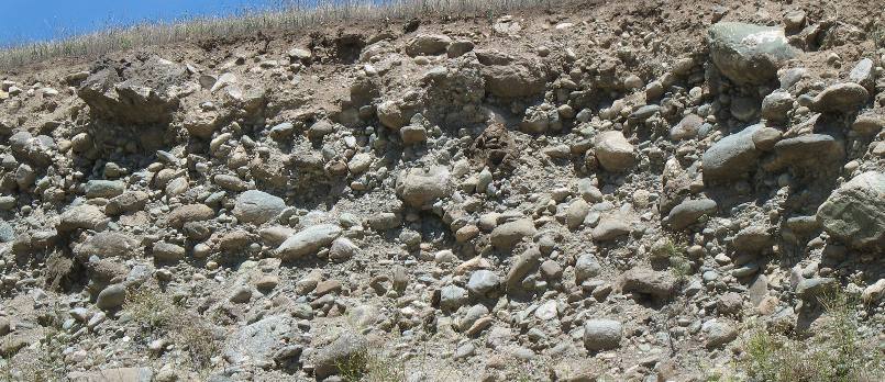 Hydraulic Mining Scar along the Salmon River between Riggins & White Bird