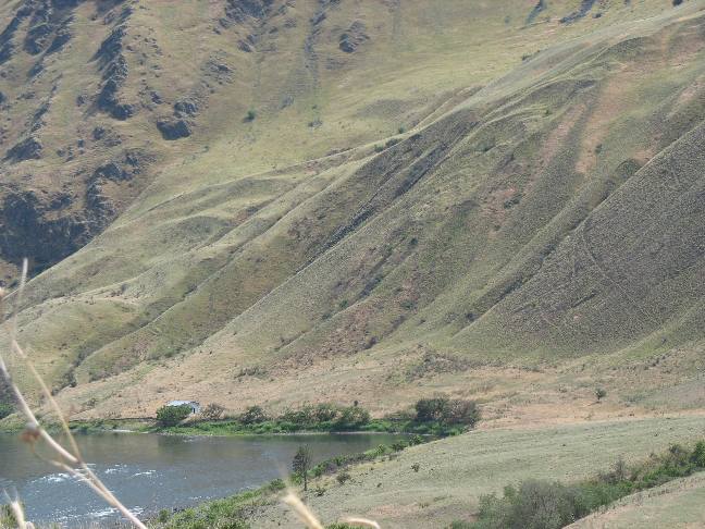 Oregon as seen from Pittsburgh Landing on the Snake River in Hells Canyon NRA southwest of White Bird, Idaho