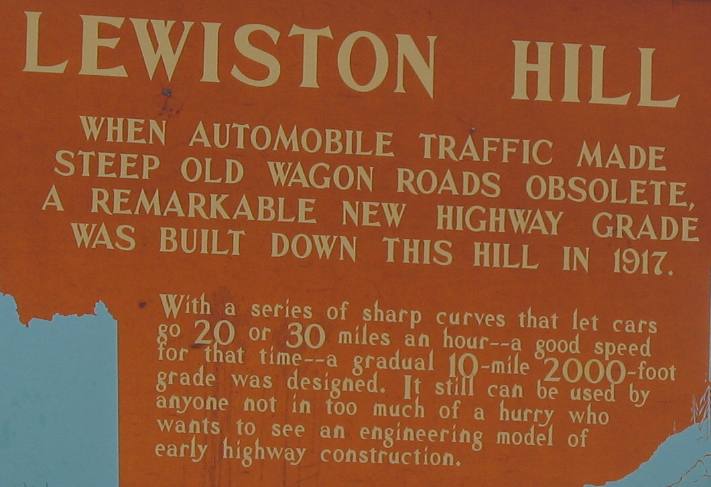 Lewiston Hill & Spiral Highway