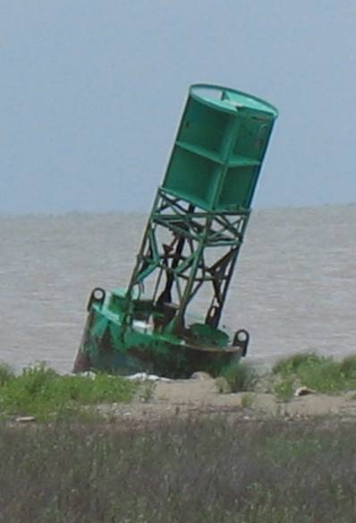 Hurricane Rita moved this bouy now located east of Cameron, Louisiana