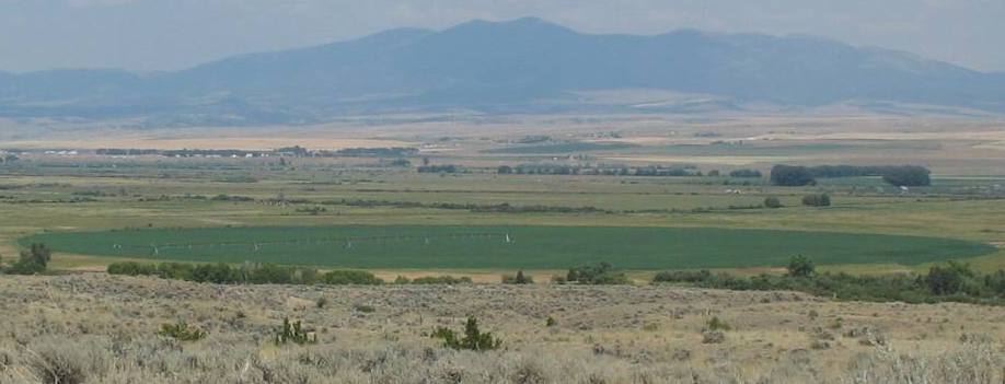 Farming valley near Townsend, Montana
