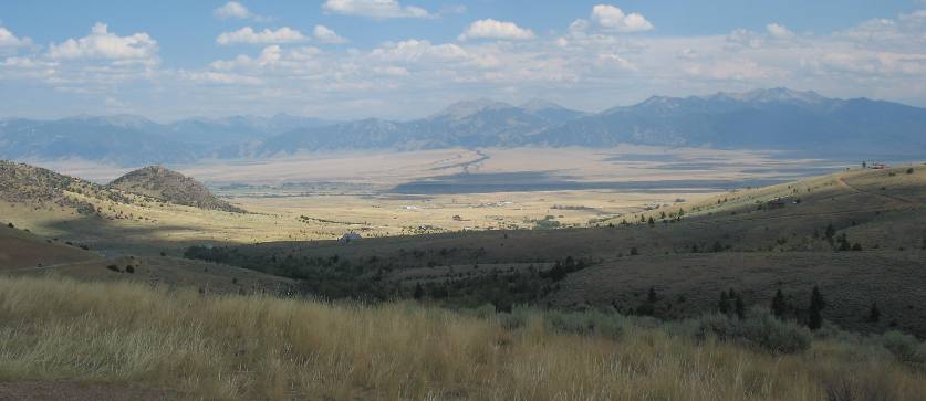 Madison Valley from Virginia City Hill