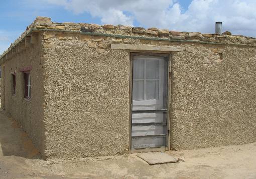 Adobe building on Sky City Pueblo of Acoma