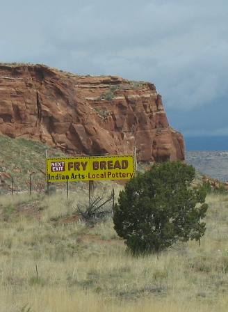 Fry Bread and Sandstone cliffs