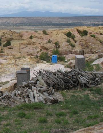 Outhouses of Sky City Pueblo of Acoma