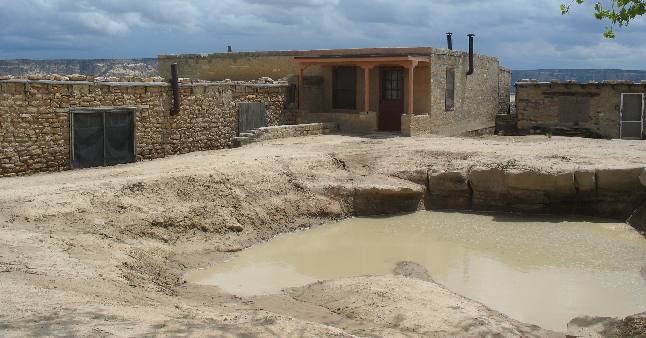 Adobe brick construction Sky City Pueblo of Acoma