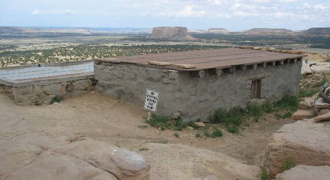 Vega roof supports Sky City Pueblo of Acoma