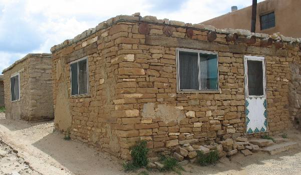 Sandstone construction Sky City Pueblo of Acoma