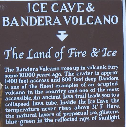 Old Time Trading Post Ice Cave and Bandera Crater