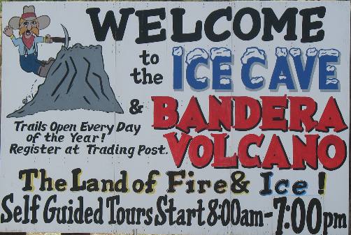 Old Time Trading Post Ice Cave and Bandera Crater