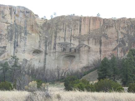 Inscription Rock with desert varnish staining the sandstone walls